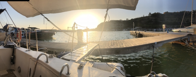 Tramonto in barca
