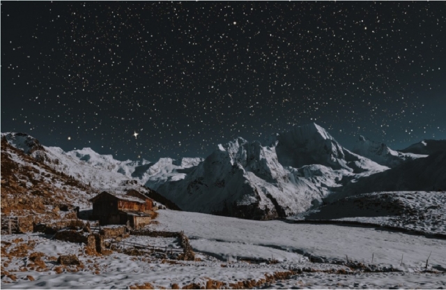 paesaggio notturno per i bambini