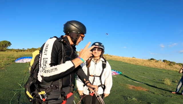 Volo in parapendio tandem