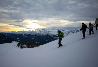 6-hour snowshoeing in the Adamello Brenta Park