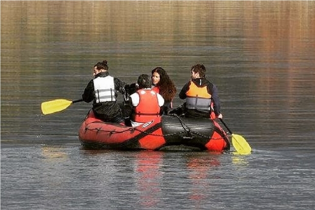  all together on rafting