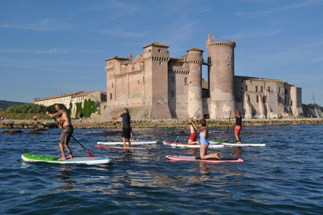  SUP au château de Santa Severa 