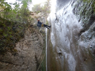 Canyoning in Rocca Gelli of about 1 hour and a half