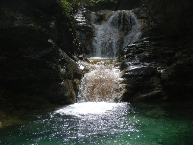  waterfall in the canyon of fanghetto 