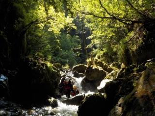 在帕尔维科激流中溪降 4 小时 加尔达湖