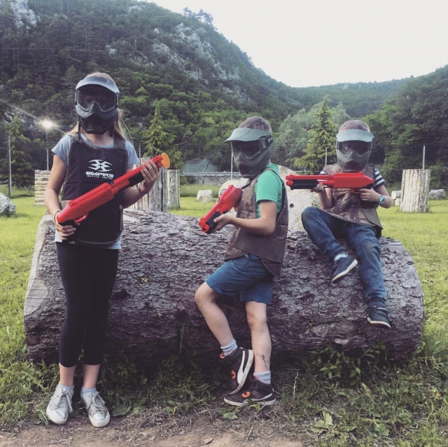 pronti per il paintball