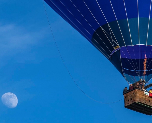 mongolfiera nel cielo