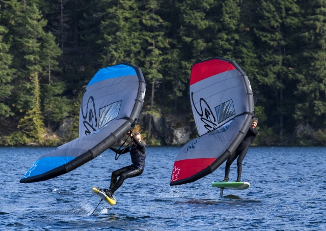 Wingsurf en dos 