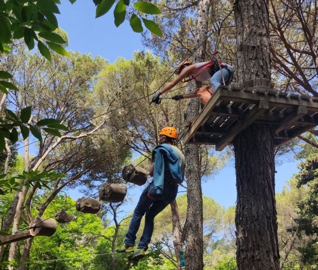 gioca nel parco avventura del bosco di santa maria
