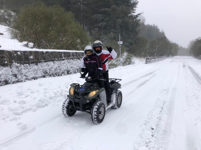  on quads in the snow 