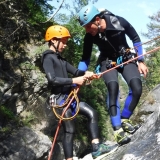 Canyoning fácil com fotos no Chalamy 2h