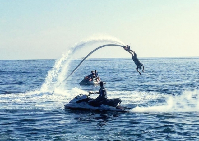 acrobazie in flyboard