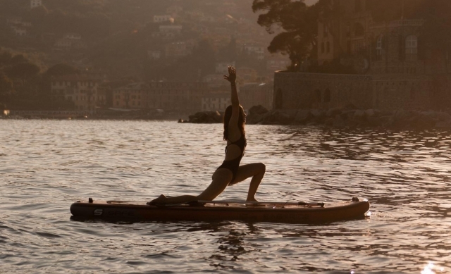  on sup at sunset 