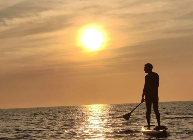  SUP at sunset 