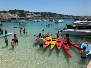 3-stündige Kajaktour durch Porto Selvaggio