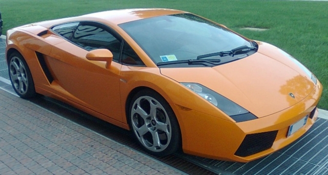  兰博基尼 gallardo 橙色 