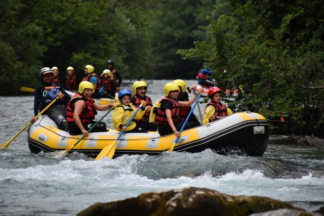 rafting en groupe 