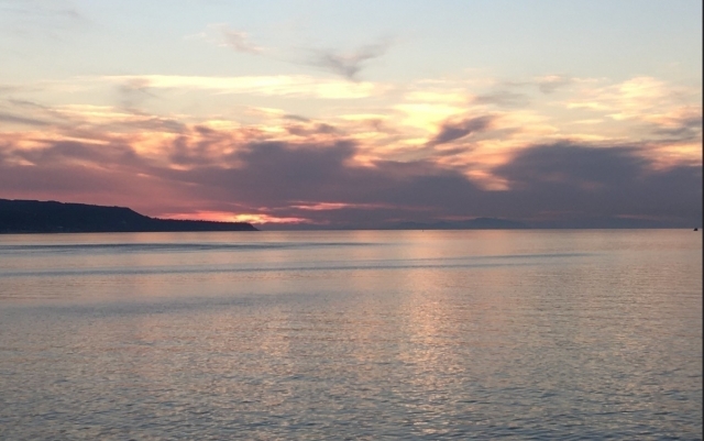海上日落