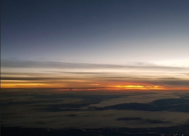  Sonnenuntergang vom Himmel 