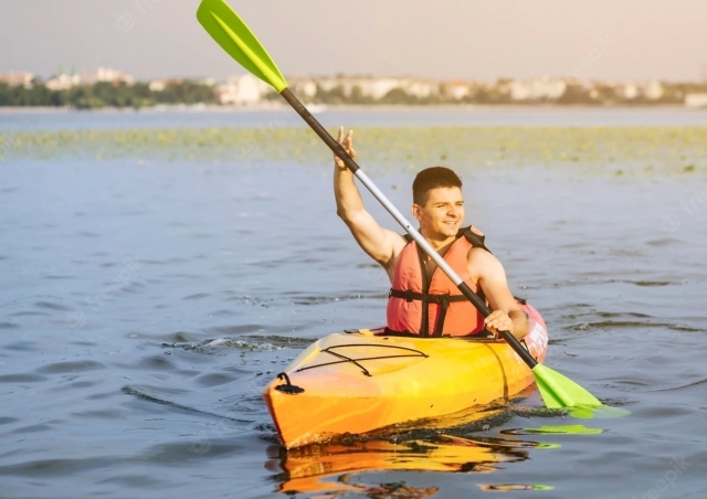  navegando en canoa 