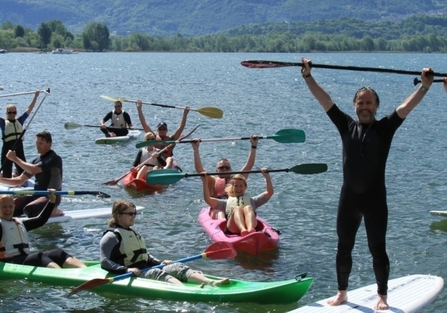  having fun in a canoe 