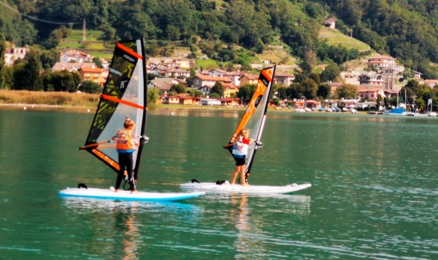  having fun windsurfing 