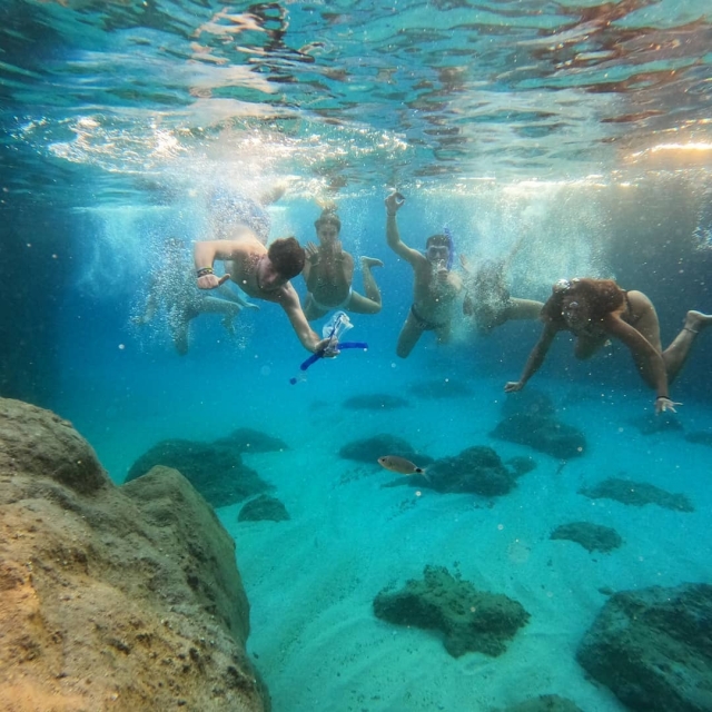 Sumergirse en el agua 