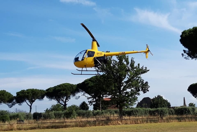 Elicottero in pista