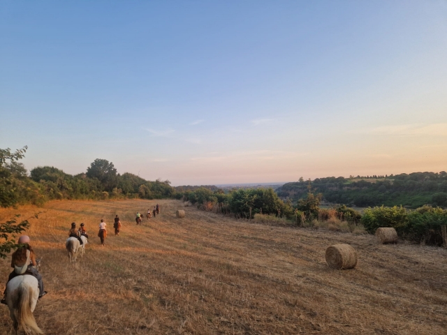 Sunset horse ride Fosso della Mola 2h