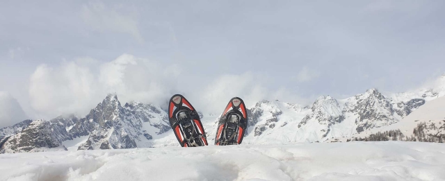  雪地游览时穿的雪鞋