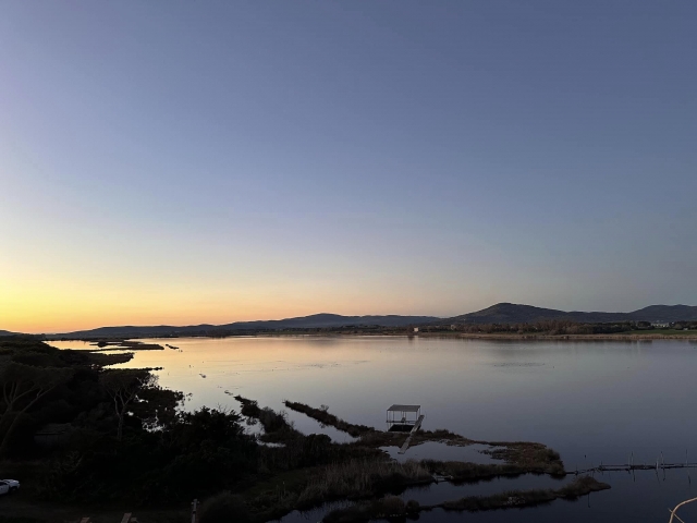  Sunset over the naturalistic oasis 