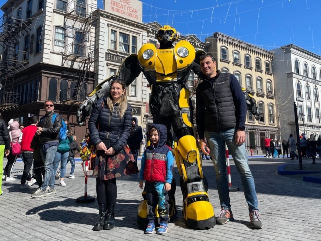 Photos avec les Transformers 
