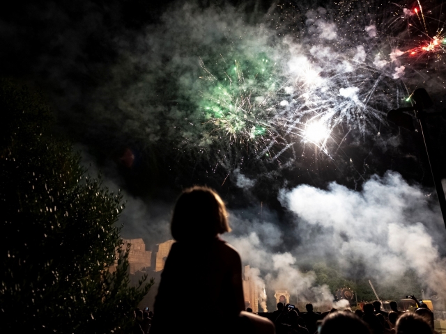  Feux d'artifice à Cinecittà 