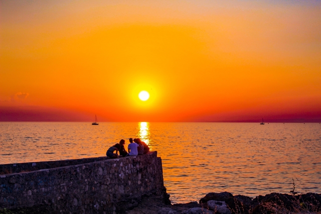  panorama ao pôr do sol 