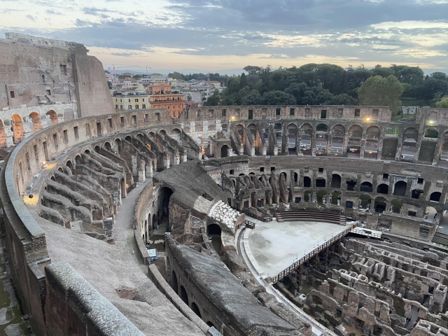 Vista dall'alto del Colosseo