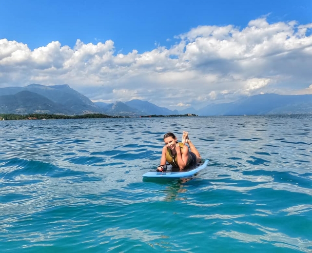Surf en el lago de Garda 