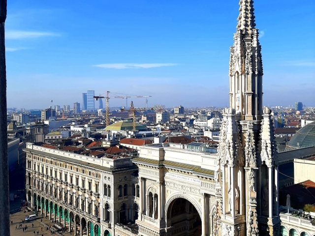 Vista sobre la ciudad de Milán 