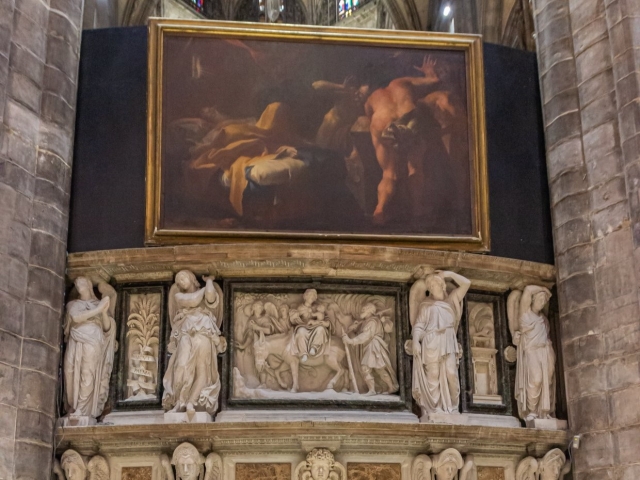 Peinture à l'intérieur du Duomo 