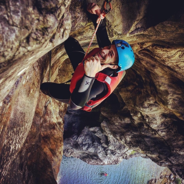 Klettersteig entlang des Flusses Ruzza Tenno 