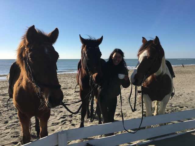 Zu Pferd in Ostia 