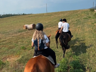 Passeio a cavalo de 1 hora com aperitivo Palestrina