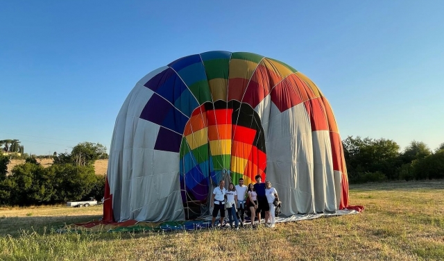 Grupo de vôo em Mongolfiera no lago Bolsena, 1H