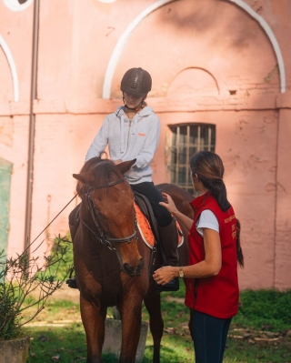 Lezione+tour a cavallo+aperitivo Delta del Po 1h30
