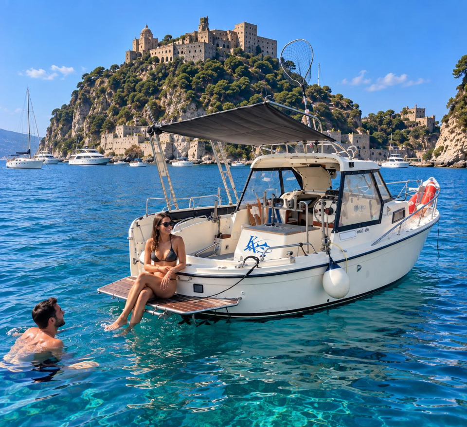 Gita in barca a Napoli
