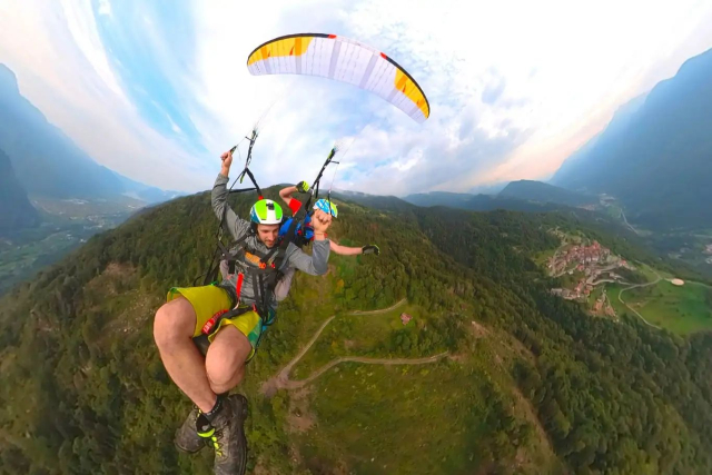  Paragliding flight from Monte Alpo