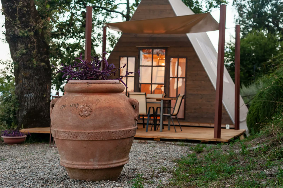 La Glam Tent con il suo patio