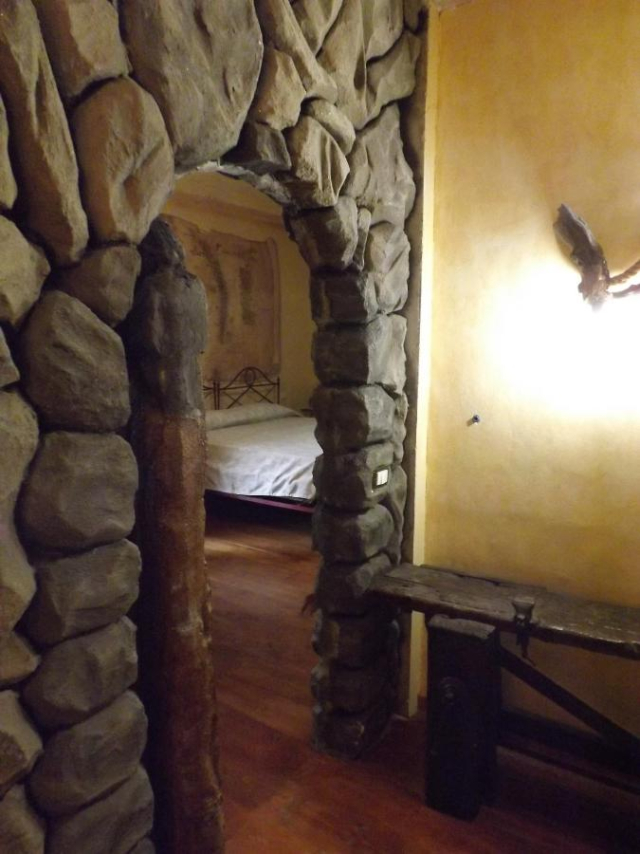  The stone arch inside the Hobbit house 