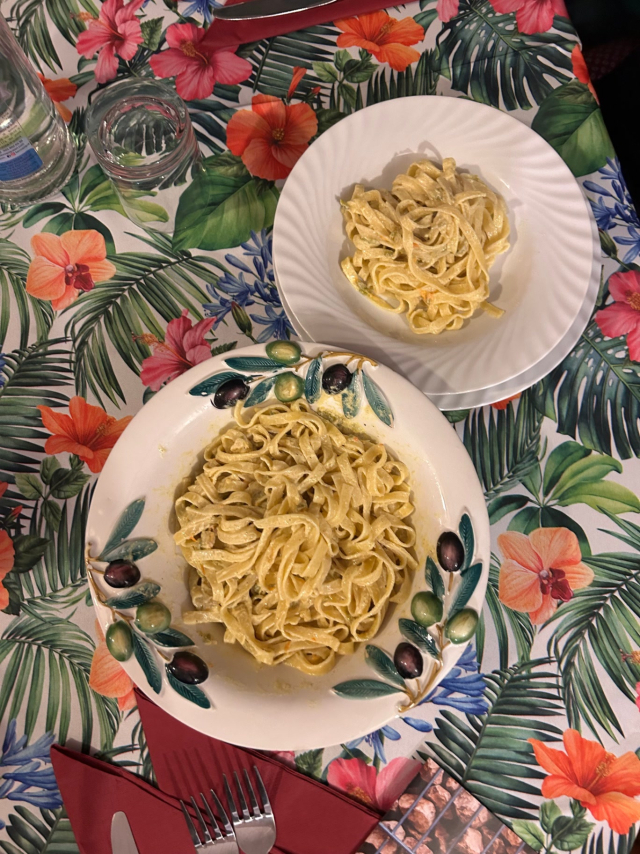 La pasta dell'agriturismo