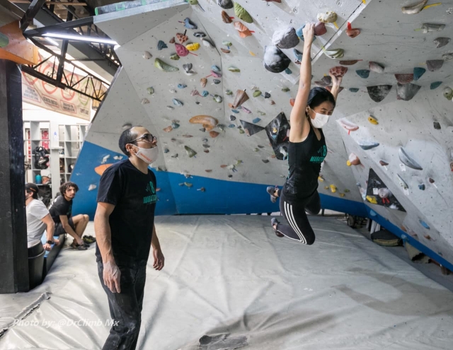Accesso e lezione allo escalódrome di Álamos 1 giorno