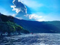  Paddling on the lake